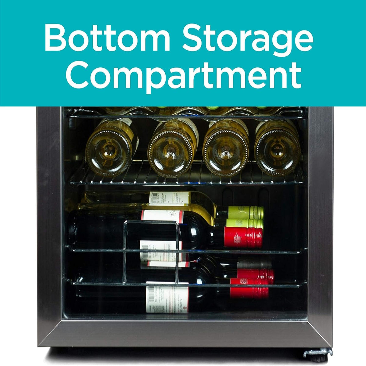 BLACK+DECKER 26-Bottle Wine Fridge, Compressor Cooling, BD61536